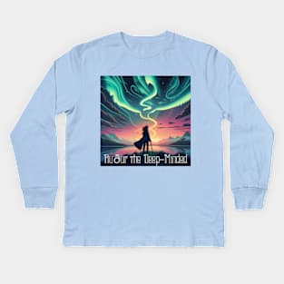 Auður the Deep-Minded Ketilsdóttir – One of Icelands first settlers Kids Long Sleeve T-Shirt